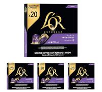 L'OR Lungo Profondo 8 Nespresso - Cápsulas compatibles 1 x 20 unidades, 1 x 104 g (Paquete de 4)