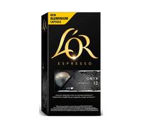 L'Or Onyx Intensidad 12 Caja 10 Cápsulas Compatible Nespresso Café Intenso con Notas de Cacao y Especias
