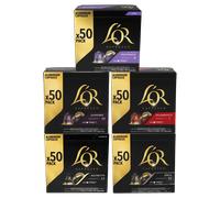 L'OR | Pack de Degustación - 250 cápsulas para Nespresso®