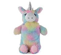 Lora Dora - Botella de agua caliente, diseño de unicornio arcoíris 3D, para mujer