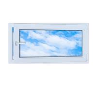 LORAC Ventana de plástico blanco 1200 x 600 mm, 120 x 60 cm, PCV, DIN derecha, inclinable y expositable, doble acristalamiento, ahorro de energía, ventana con certificado CE para sótano y apartamento