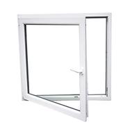 LORAC Ventana De PVC Doble Vidrio, Oscilo-Batiente, 400x400mm, Marco De 6 Cámaras De 75mm, Alto Aislamiento Térmico Y Acústico, Reforzada Con Núcleo De Acero De 1,5mm, Duradera, Estable
