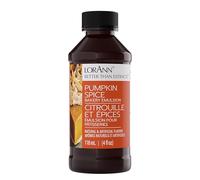 Lorann Oils Emulsión para pastelería, Sabor Natural y Artificial, 118,3 ml, Calabaza, Multicolor