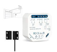 LoraTap - Abrepuertas de garaje con conexión WiFi, interruptor de puerta inteligente, compatible con Google Home Alexa, interruptor de control remoto, kits de módulo inteligente para puerta corredera