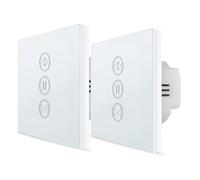 LoraTap Interruptor persiana enrollable inteligente: Sin hub - Temporizador elimina trabajo manual - Control app remoto fuera de casa - Control de voz Alexa/Google - Persianas, estores - 4 hilos 600W