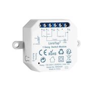 LoraTap Interruptor WiFi Inteligente Alexa, Interruptor Bidireccional Paralelo, 10A Receptor Relé Smart, Módulo Interruptor de Luz con Temporizador DIY, Smart Life App