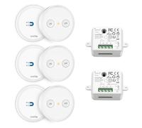 LoraTap Kit de 2 Interruptor Inalámbricas + 3 Mandos, Mando a Distancia, Inalámbrico, Receptores de Relé Control Remoto de Radio 200m 2500W para Luz Iluminación Electrodomésticos