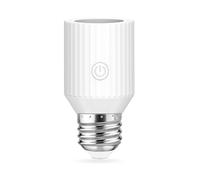 LoraTap Portalámparas WiFi, E27 Smart Lampadapter con Smart Life App, compatible con control de voz Alexa, portalámparas WiFi para lámparas de techo, armarios e interruptores de tirador, 60 W máximo