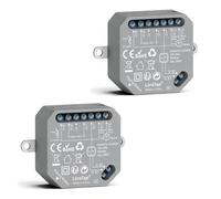 LoraTap ZigBee - Interruptor de persiana (2 unidades, control inteligente para persianas, 380 W, compatible con Alexa)