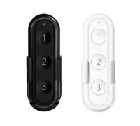LoraTap ZigBee Mando a Distancia Inteligente 2 Pack Negro/Blanco, Control de 3 Botones para Módulos de Conmutación de Persianas Tuya, Compatible con Smart Life App, Operación Sencilla, Requiere ZigBee