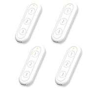LoraTap ZigBee Mando a Distancia Inteligente 4 Pack Blanco 3 Botones Controles para Módulos de Conmutación de Persianas Tuya Compatible con Smart Life App Fácil de Usar ZigBee Hub Necesario