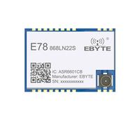 LoRaWAN SoC E78-868LN22S Módulo LoRa de 868MHz ASR6505/6601TXCO 22dBm Transceptor Inalámbrico Conector de Orificio de Sello IPEX SMD