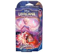 Lorcana Starter Deck Chapter 5: Shimmering Skies: amatista y rubí - Inglés + Heartforcards® Protección de envío