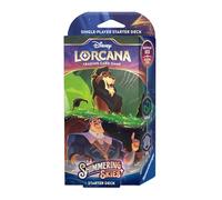 Lorcana Starter Deck Chapter 5: Shimmering Skies: Emerald & Steel - Inglés + Heartforcards® Protección de envío