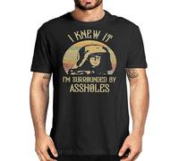 Lord Dark Helmet Spaceballs I Kit I'm Surrounded by Asshols Unisex T-Shirt Printed tee Black Mens Top Shirt S