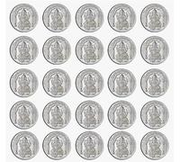 Lord Ganeshji Coin In Pure Silver 99.9 Religious Coin 1 gram - (Set of Coins) (20 PCS)