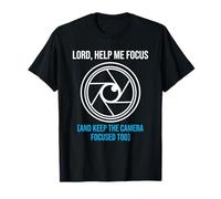 Lord Help Me Focus Operador de cámara Iglesia Medios Videógrafo Camiseta