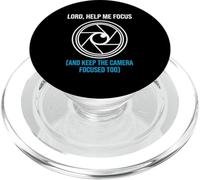 Lord Help Me Focus Operador de cámara Iglesia Medios Videógrafo PopSockets PopGrip para MagSafe