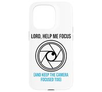 Lord Help Me Focus Operador de cámara Iglesia Videógrafo Carcasa para iPhone 15 Pro