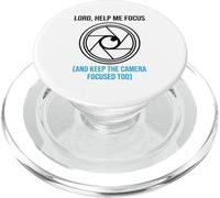Lord Help Me Focus Operador de cámara Iglesia Videógrafo PopSockets PopGrip para MagSafe