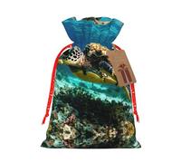 Lord Howe Island - Bolsa con cordón con estampado de tortuga marina para regalos, bolsas de regalo adorables reutilizables, perfectas para joyas y mucho más