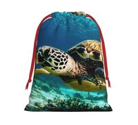 Lord Howe Island Sea Turtle Holiday Drawstring Gift Bags Party Special Bags For Candy Wedding Favors Christmas