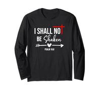 Lord I Shall Not Be Shaken Bible Verse Psalm 16:8 Christian Manga Larga