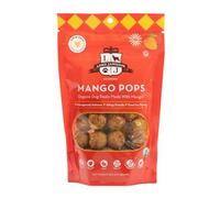 Lord Jameson: Mango Pops - Golosinas de pastelería para Perros, orgánicas, Suaves y masticables, sin Hornear, envasadas en Fibra, a Base de Plantas, sin Gluten ni conservantes