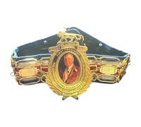 Lord Lonsdale - Réplica de cinturón de campeonato ligero - Coleccionable inspirado en la tabla de boxeo británica, tamaño libre para adultos, 41 pulgadas de longitud, placas de aleación dorada
