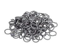 Lord of Battles Anillos sueltos de alambre de alta resistencia a la tracción, anillos redondos de malla de malla para recreaciones históricas, acabado natural medieval LARP, calibre 16, 9 mm