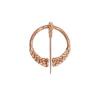 Lord of Battles Broche Celta de Bronce para Capa Vikinga, Medieval LARP SCA, Cosplay, Recreación, Bronce, 6.1 x 5.5 cm