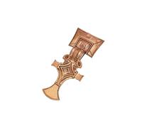 Lord of Battles Broche de peroné de bronce romano - Alfileres de capa para chales y túnicas - Fundido a la cera perdida para LARP, disfraz vikingo, Standard, Bronce - Fundición de cera perdida, Bronce