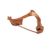 Lord of Battles Bronce Fibula - Auténtico pin de tela de la era romana perfecto para paños LARP, cosplay, recreaciones, bronce fundido de cera perdida, 5 cm, 5 cm, Bronce