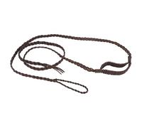 Lord of Battles Cabestrillo griego romano balear hecho a mano con cordones trenzados para recreaciones históricas (correa de cuero marrón oscuro)