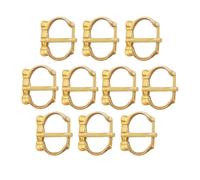 Lord of Battles Hebillas históricas medievales de latón macizo ideales para recreación, eventos medievales, SCA, LARP (hebilla de latón pequeña medieval (juego de 5)), No aplica, Standard