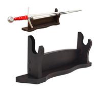 Lord of Battles Medieval Solid Wood Tier Sword Display Stand / Sword Holder / Gladiator Sword Display / Katana Sword Holder (Single Tier)