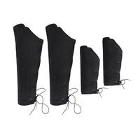 Lord of Battles Paquete de gorra de armado, brazaletes acolchados y grebas acolchadas con cierre de cuerdas de tela, perfecto para LARP, Renfair, Paquete de Grebas con brazaletes, Standard