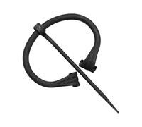 Lord of Battles Pin de capa vikingo, broche de hierro forjado a mano para capas y chales, peroné medieval para LARP, recreación y disfraces, Natural, Standard