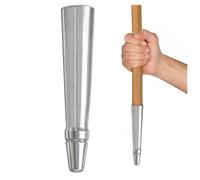 Lord of Battles Tapa medieval de punta de lanza vikinga, punta de acero para lanzas, postes y herramientas al aire libre, ideal para LARP, cosplay, recreación y feria de Ren, Pulido, 5.75"