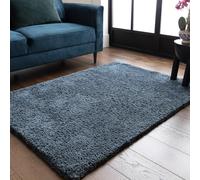 Lord of Rugs PureLux - Alfombra lanuda ultra suave y gruesa para sala de estar, dormitorio, moderna, cálida y acogedora, alfombra de felpa lisa tejida a mano, color azul petróleo, 200 x 290 cm
