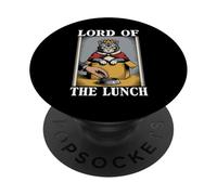 Lord Of The Lunch Cat In Box - Cuenco de comida con diseño de gato divertido PopSockets PopGrip Adhesivo