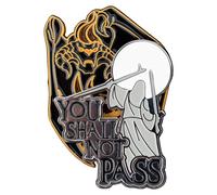 Lord of the rings collectors pins 2-pack you shall not pass 8 cm