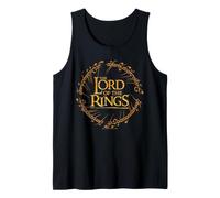 Lord of The Rings Logo Ring Script Gold Camiseta sin Mangas