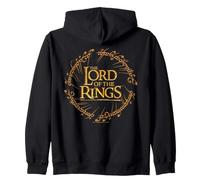 Lord of The Rings Logo Ring Script Gold Sudadera con Capucha