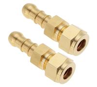 Lord of the Tools 2 boquillas de conector de manguera de 8 mm, latón rosca 1/2 para autocaravanas y caravanas