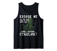 Lord & Savior Cthulhu Funny Parody Religion Camiseta sin Mangas