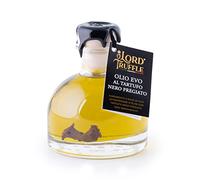 Lord Truffle | Aceite de Oliva Virgen Extra Italiano con Preciosa Trufa Negra 100ml, Aceite De Trufa De Lujo Con Trufa Negra, Sazonador para Todos los Platos, 100% Calidad Italiana