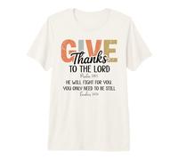 Lord Will Fight For You Bible Verse Psalm 136:1 Exodus 14:14 Camiseta Premium