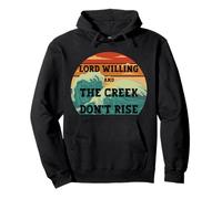 Lord Willing y el arroyo no se levantan país Jesús Sudadera con Capucha