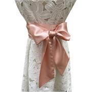 LORDRIE Cinturones de satén para mujer para vestidos de dama de honor nupcial, cinturones de cintura para ocasiones especiales, Blush, M